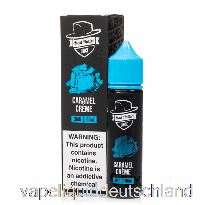 Karamellcreme – Mad Hatter – 60 Ml, 3 Mg Vape-Flüssigkeit